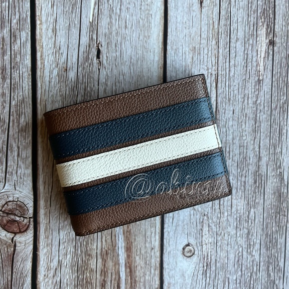 NWT Coach Slim Billfold Leather Wallet - Picture 4 of 4